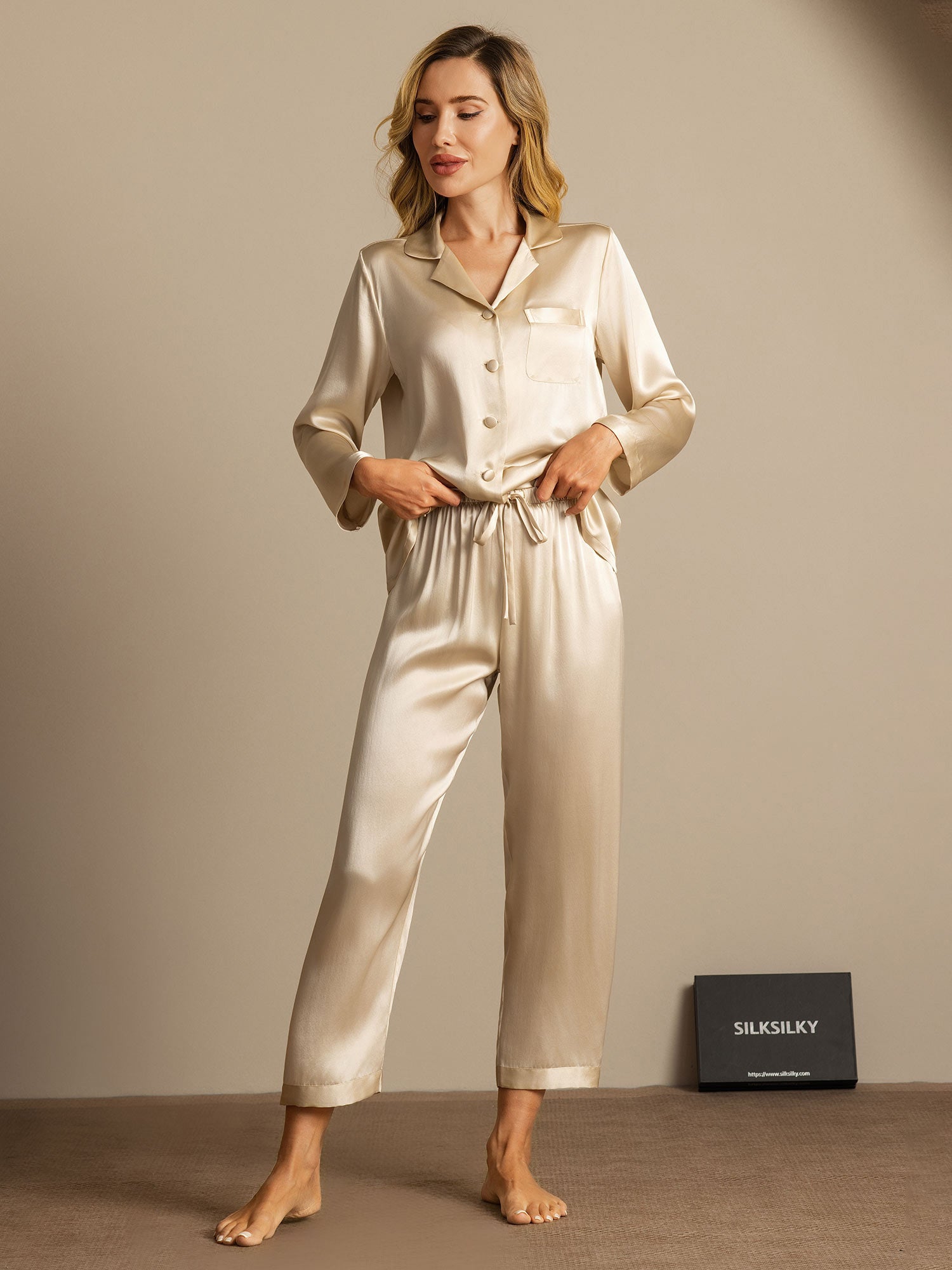 Douceur Éternelle | Pijama de Noche en Seda Orgánica