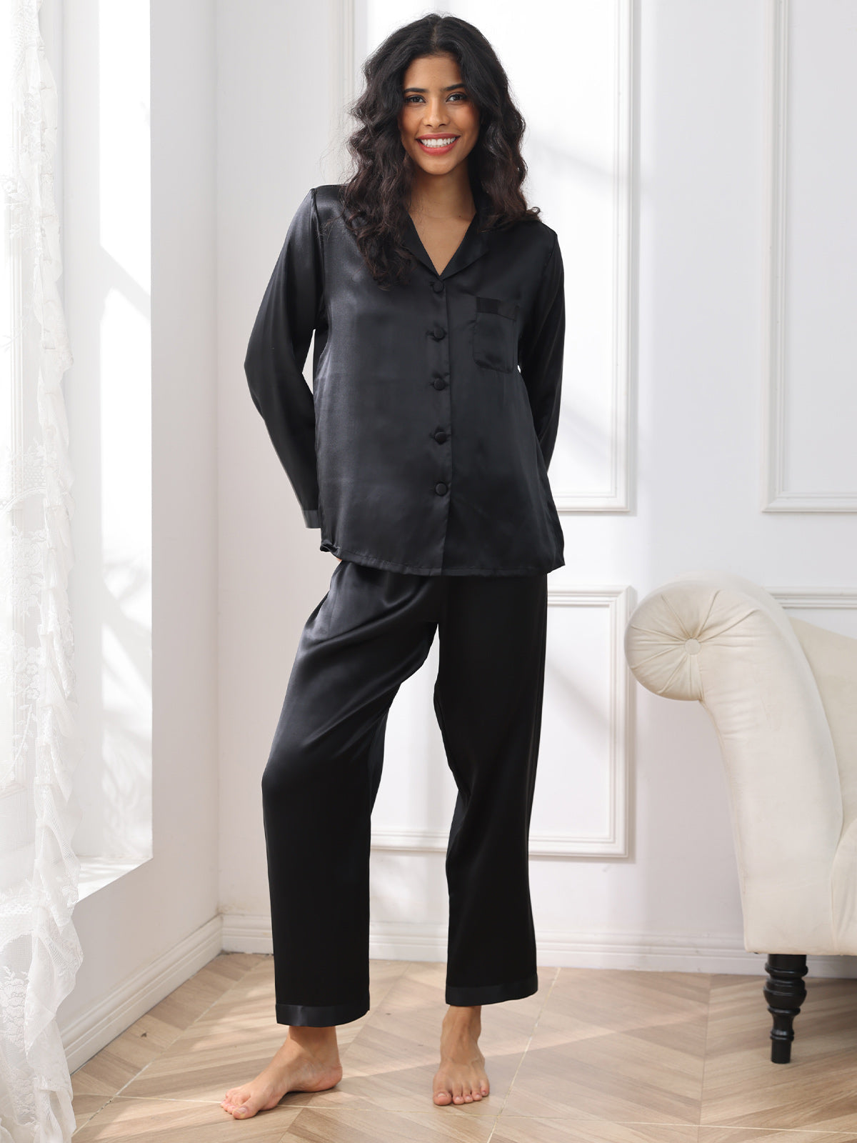Douceur Éternelle | Pijama de Noche en Seda Orgánica