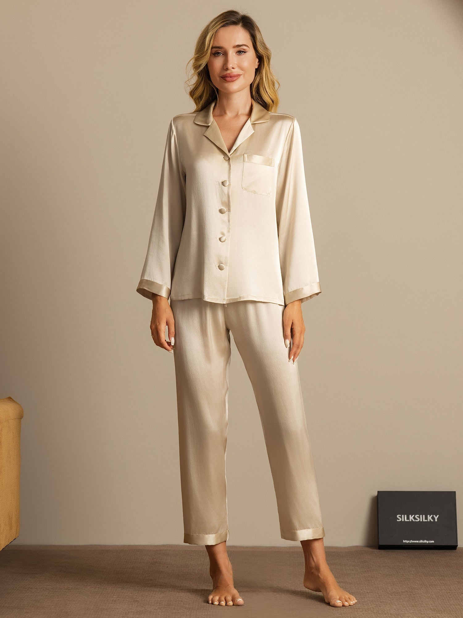 Douceur Éternelle | Pijama de Noche en Seda Orgánica