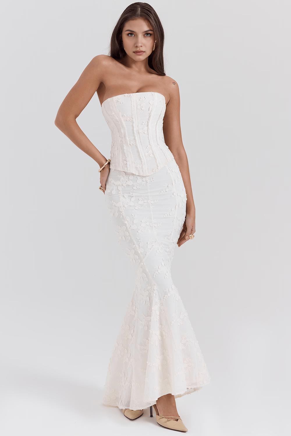 Rivoli | Vestido Sirena de Encaje de Alta Costura