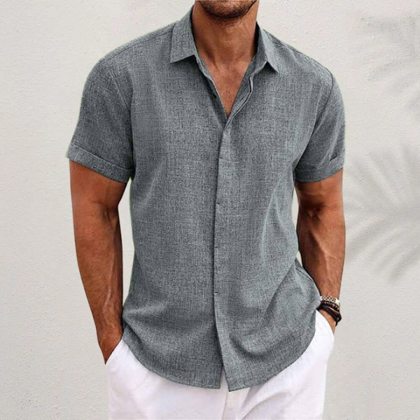 Marseille | Camisa de Lino Manga Corta