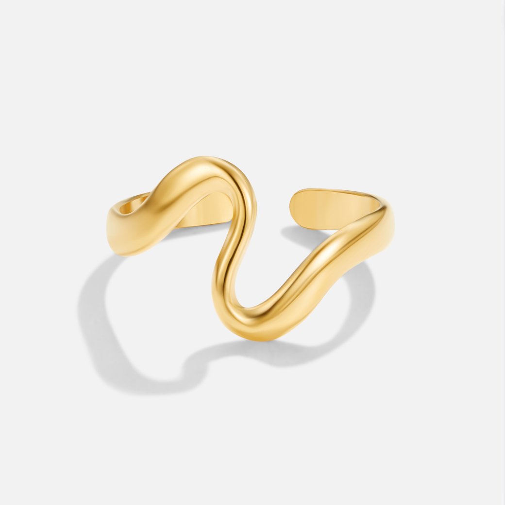 Aurèle | Anillo Escultórico de Líneas Fluidas