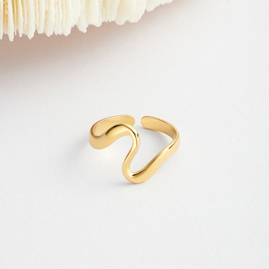 Aurèle | Anillo Escultórico de Líneas Fluidas