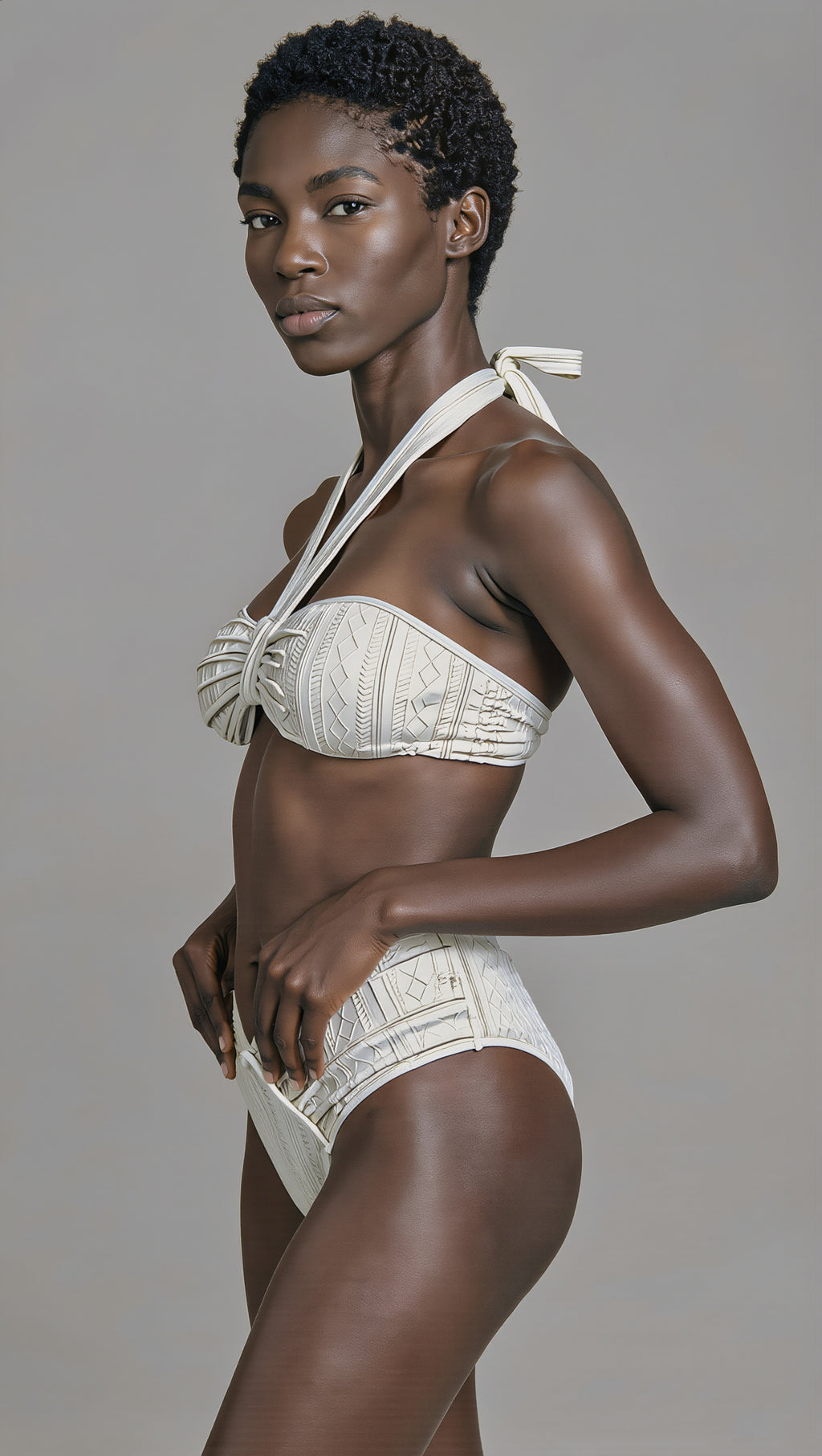 Voleuse | Bikini Blanco Texturizado