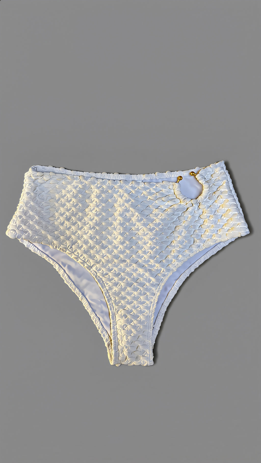 Santorini | Bikini Drapeado de Marfil