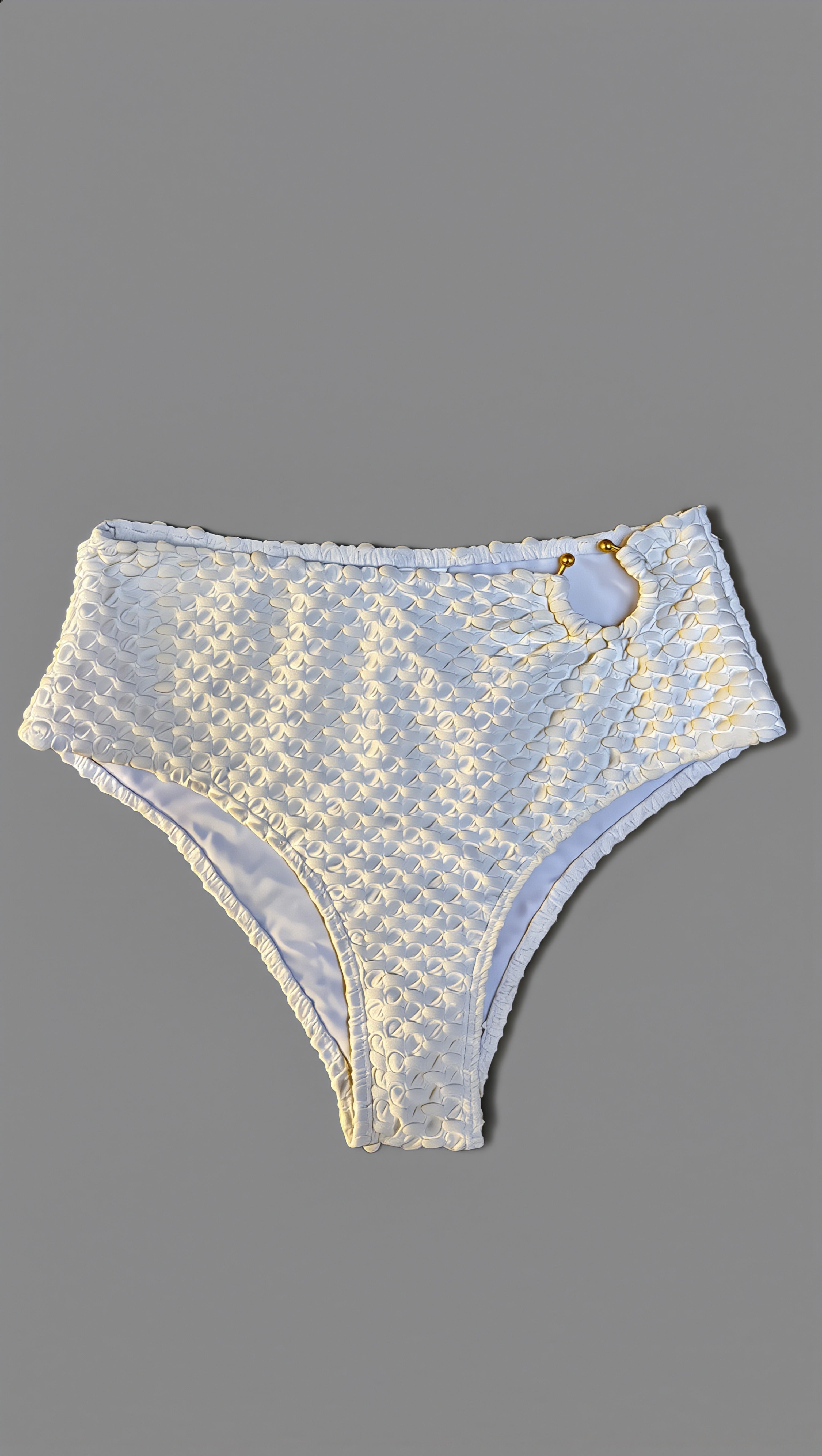 Santorini | Bikini Drapeado de Marfil