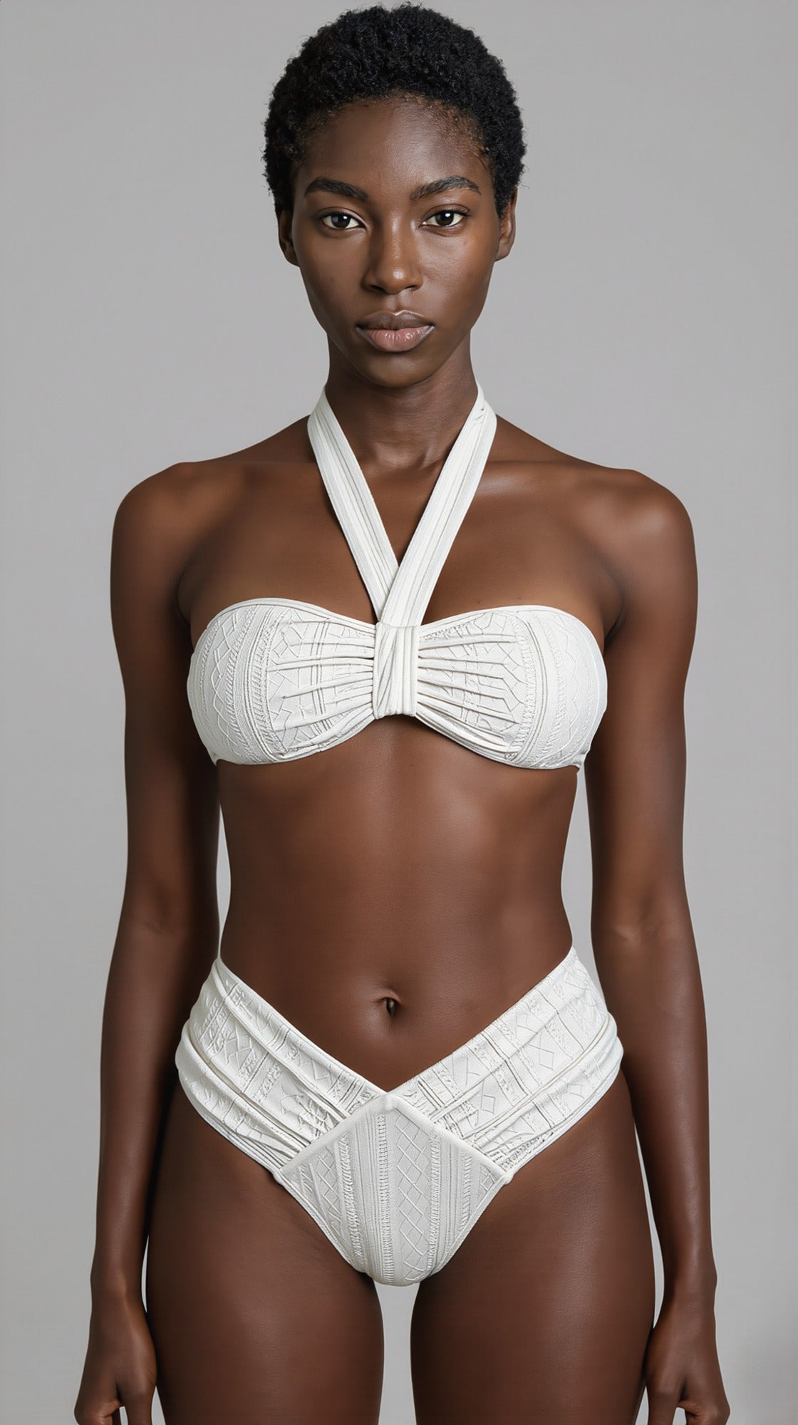 Voleuse | Bikini Blanco Texturizado